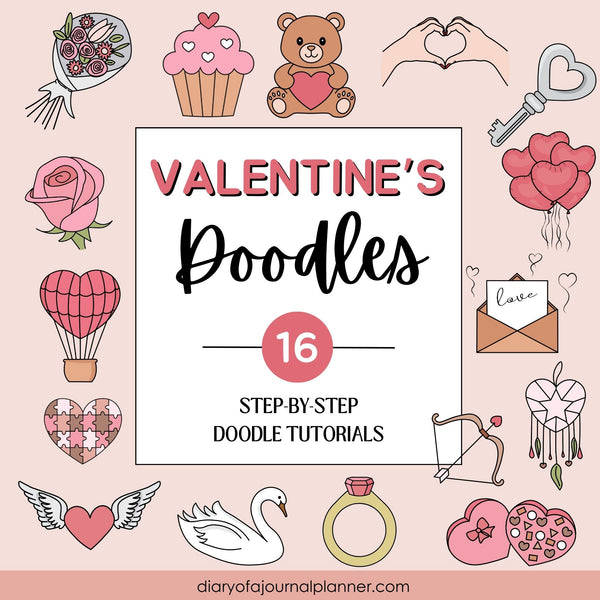 Valentines Day Doodle Tutorials