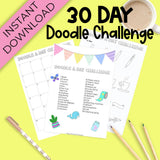 30 Day Doodle Challenge Printable