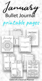January Journal Planning Pages - Mandala Theme