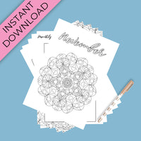 November Journal Planning Pages - Mandala Theme