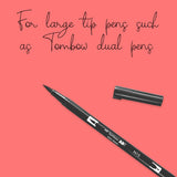 Lettering Sheets for Large Brush Tip Pens